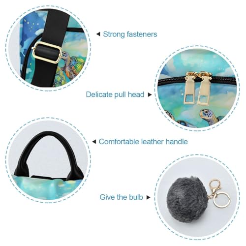 Image of Sea Turtle Blue Women Backpack Purse Anti-theft Casual Shoulder Bag Fashion Ladies Bags