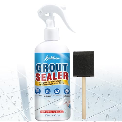 Grout Sealer, Waterproof Grout Sealant Spray, Tile Grout Sealer, Long Lasting Clear Grouts Sealers...