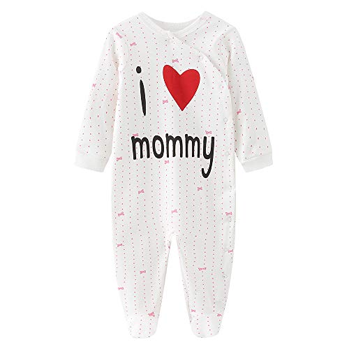 Image of Newborn Baby Boy Girl Organic Cotton Bodysuit Long Sleeve Jumpsuit 3-Pack Outfits Clothes,0-24Months