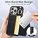 TAURI for iPhone 16 Pro Max Case, Removable Magnetic Wallet Case with Card Holder, [Compatible with MagSafe] Durable PU Leather Phone Case with Wireless Charging, Black