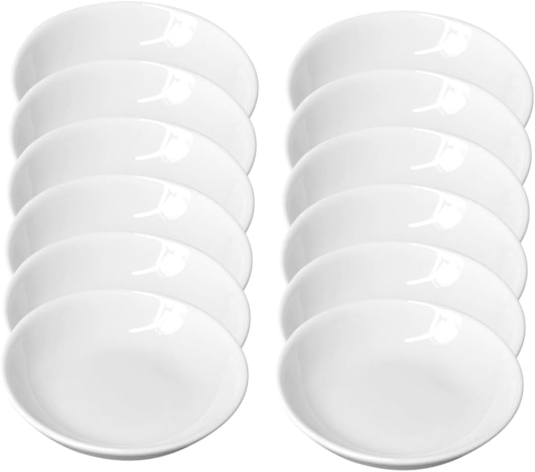 DOITOOL Durable Plastic Paint Mixing Trays for Artists 12-Piece Set White Stackable Ink Trays for Watercolor and DIY Projects