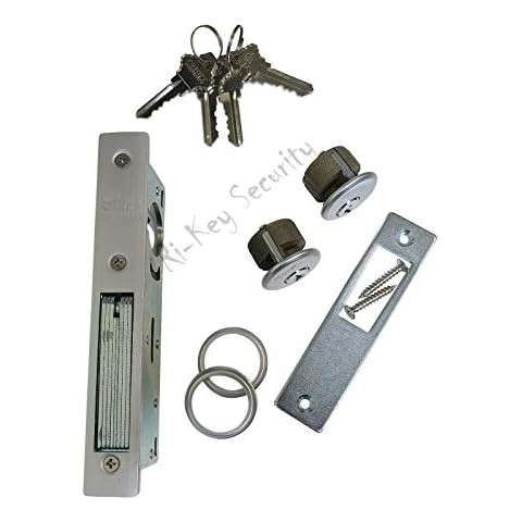 Storefront Door Mortise Lock Bolt Deadbolt with 2 Cylinders Adams Rite Cam 4 Key Cover