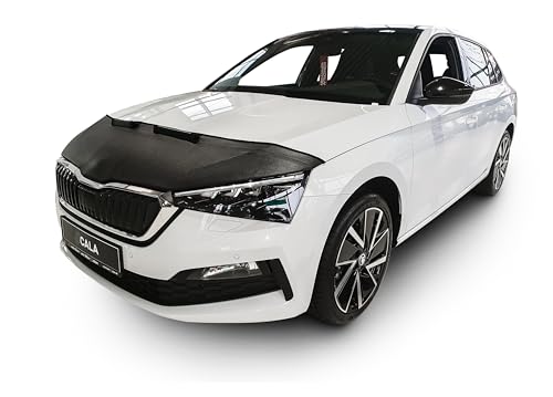 AB3-00439 CAR Hood Bra Compatible with Skoda Scala Since 2018 Front End Nose Mask Bonnet Bra STONEGUARD Protector Tuning