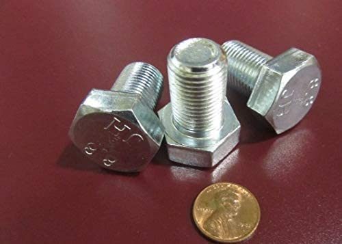 8.8 Zinc Steel Hex Head Bolts FT M16 x 1.5 mm x 25 mm Long 10 pcs