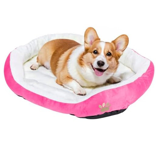 Resulzon Cute Paw Print Comfortable Pets Dog Cats Puppy Kitten Nest Mat Pad Soft Fleece Bed(Pink)