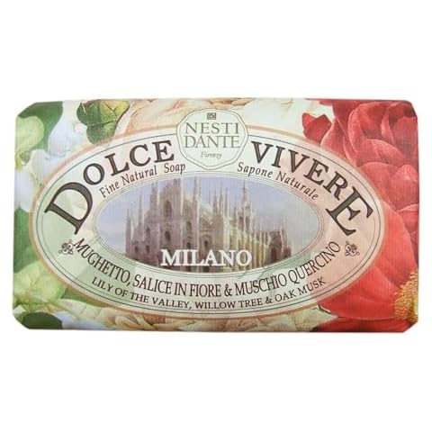 Dolce Vivere Milano Lily Of The Valley, Willow Tree & Oak Musk Fine Natural Soap Bar, 250 g Cover