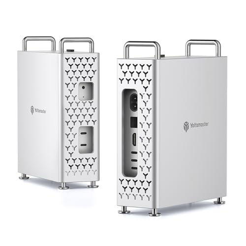 Yottamaster Mac mini M4/M4 Pro Case Accessories for Mac mini M4 Pro Aluminum Alloy Material Optimized Heat Dissipation Anti-Scratch Shockproof Portable Holder
