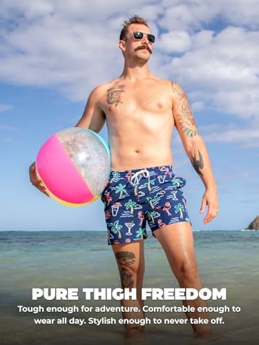 Image of Chubbies Men's Swim Trunks, Stretch Swimming Board Shorts, 5.5 inch Inseam