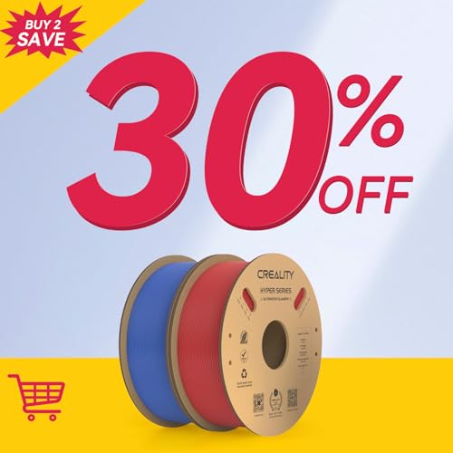 Image of Official Creality Hyper PLA Filament Bundle, Up to 600mm /s High Speed 3D Printer Filament PLA, No-Tangling Stronger Toughness Fit Most 3D Printers