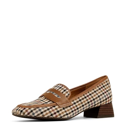 Image of Donald Pliner Women's Tristina Penny Loafer Heel - 1.3 inch Block Heel Shoes for Comfort, Slip On Women's Heels