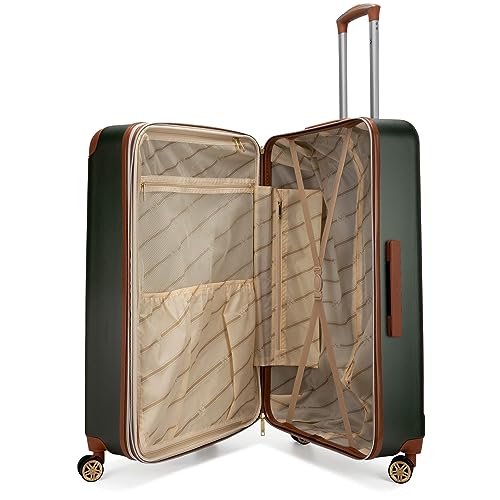 Vintage 3 Piece Expandable Hard Spinner Luggage Set2