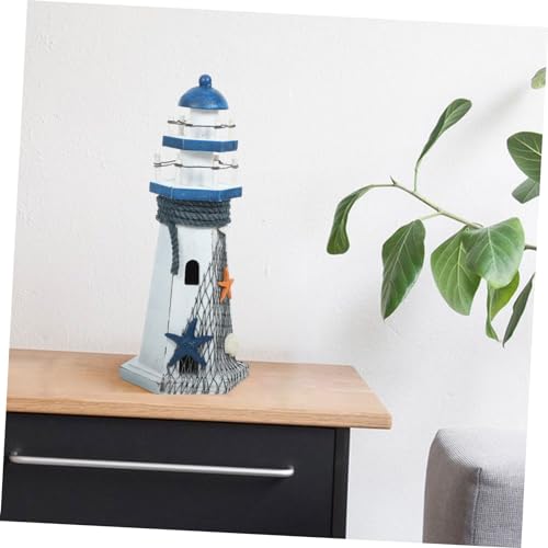 Phare en bois décoratif pour table de style nautique - 7