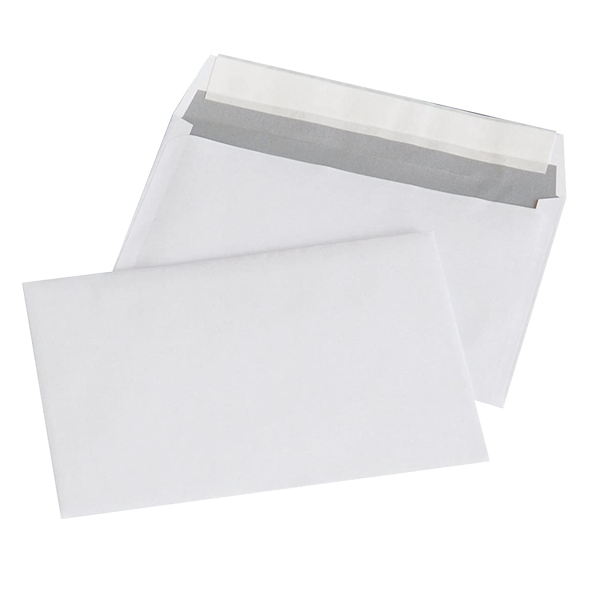 Office PRODUCTS HK C6 - Buste da lettera con nastro in silicone, 114 x 162 mm, 80 g/m², 1000 pezzi, colore bianco, formato C6, peso superficie (g/m2) -80, dimensioni (mm)-162 x 229 cm