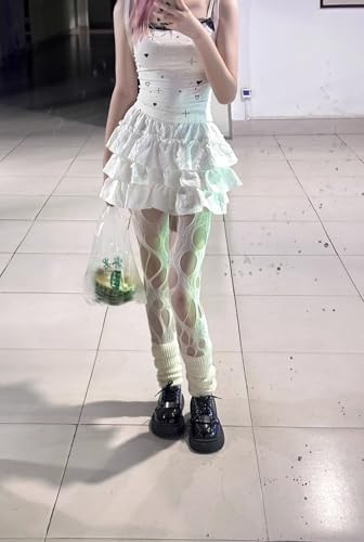 Image of Fishnet Stocking for Women Mesh Stockings Pantyhose Lolita Gothic Punk Ripped Mesh Stockings Sexy Hosiery PWZ04