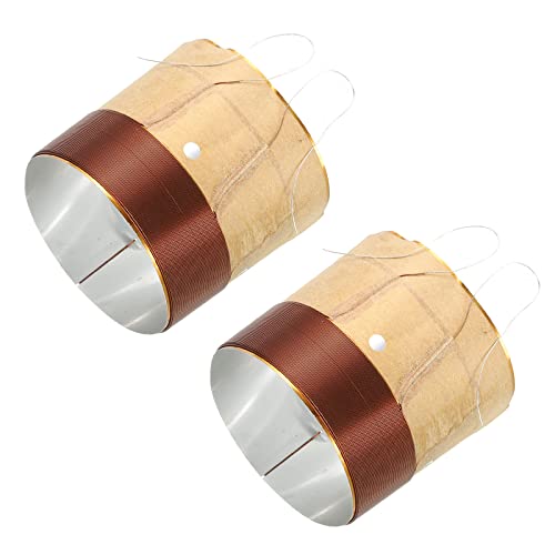 Woofer Voce Bobina 1.95x0.71 2 Strati Rotondo Rame Filo Altoparlante Voce per Riparazione 2pz