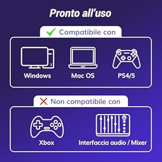 TONOR Gaming Microfono, USB Mic con Supporto per Braccio, Micro a Condensatore Cardioide con RGB e Luminosità Regolabili, Mute Rapido, Controllo del Guadagno, per Streaming, Gaming TC310+