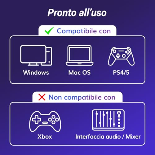 Gaming Microfono, USB Mic con Supporto per Braccio, Micro a Condensatore Cardioide con RGB e Luminosità Regolabili, Mute Rapido, Controllo del Guadagno, per Streaming, Gaming TC310+ - Microfono streaming - Immagine 1
