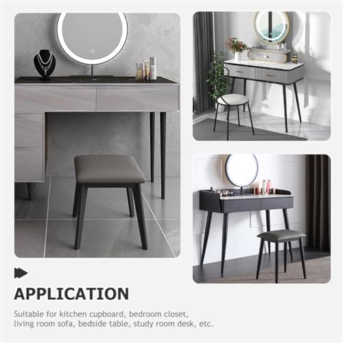 Patas cónicas metal mate negro 50 cm para crear un escritorio de teletrabajo nórdico 7