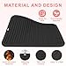 AMIJEAL Oversize Silicone Heat Resistant Mat for Hair Tools, Curling Iron Flat Iron Hair Straightener Holder Mat, Portable Hot Tools Cover Pad for Travel Vanity Salon(14.2