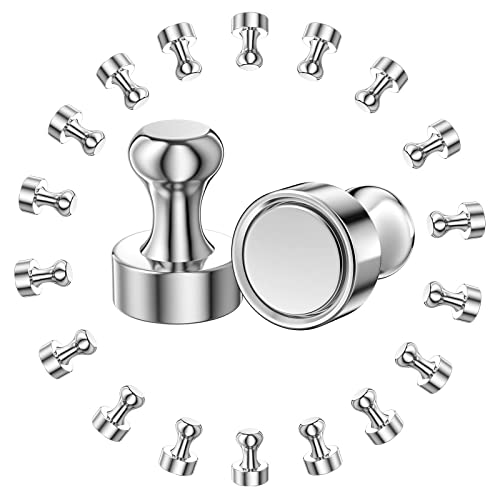 Alfresco Mini Aimants Puissants, Aimant Frigo, Néodyme Aimants en Néodyme Lot de 18 avec Boîte de Rangement pour Tableau Magnétique Aimants en Acier Nickelé, Magnetic Magnet, Petit Aimant Cover