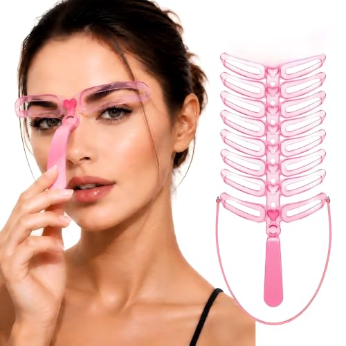Eyebrow Template, Eyebrow Shaping Kit – Reusable Hard Plastic Stencils for Perfect Symmetrical Arches, Beginner-Friendly Brow Mapping Tool with 8 Natural Styles, Easy-to-Clean & Travel-Safe image 4