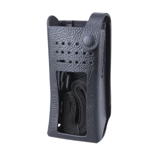 YUELER Funda profesional de piel sintética adecuada para XPR7550 XPR7550e DGP8550 DP4801 DP4801E funda de radio bidireccional impermeable