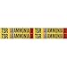 Brady 90438, 0.75" Dia. Thru 2.375" Dia. Vinyl TSR Liq Ammonia High Pipe Marker, 50 Cards of 4 Labels