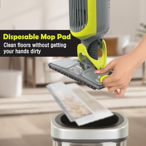 40PCS VACMOP Disposable Hard Floor Vacuum and Mop Pad Refills for Shark Pro VM252 VM251 VM250 VM200 VC205 QM250 VM190 VM200P12 VMP30 Vacuum Cleaner Replacement Parts