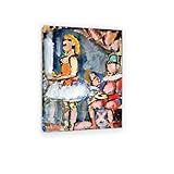  EYEZER Tableau abstrait impression sur toile tableaux Célèbre reproduction de peinture à l\'huile The Clown\'s Family image sur toile decoration murale salon 30x45cm(12x18in) cadre intérieur