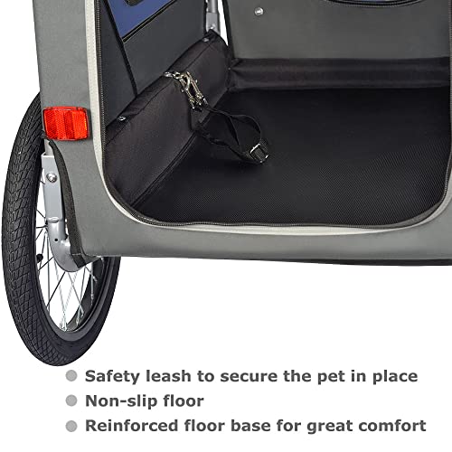Doggyhut Original Large Fahrradanhänger & Hundebuggy 2 in 1 für Hunden bis 35kg Hundeanhänger Jogger Hundewagen mit Feststellbremse Tiggo 80405