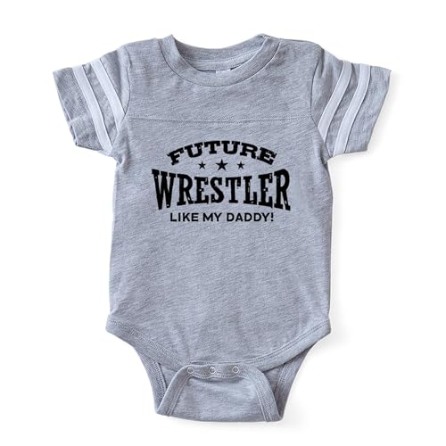 CafePress Future Wrestler Like My Daddy Cute Infant Baby Football Bodysuit