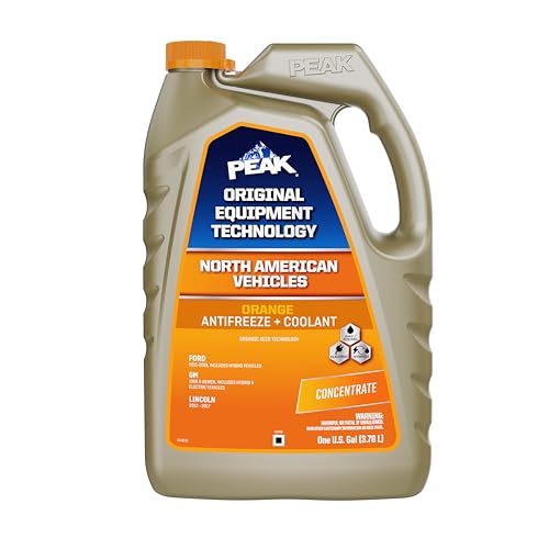 PEAK OET Extended Life Orange Concentrate Antifreeze/Coolant for North American Vehicles 1 Gal.