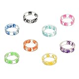 Einfach Zu Klingeln: Das Harzringdesign Hat Eine Liebe, Jeder Ring Stellt Eine Art Liebe , Das Aussehen Ist Exquisit, Süß, Schön Und Modisch; Diese Farbenfrohen Ringe Sind Perfekt Für Menschen, Die Das Leben Lieben Und Sich Leicht Mit Kleidung Kombinieren Ich Lebe Mein Leben in Wachsenden Ringen Ringelshirt Damen 44 Balsam Mit Ringelblumenextrakt Pool 2 Ringe Ringe Jungen Echt Silber Ringe Für Damen Wandtattoo Ringe Schwarz Brunnen Ringe Jungs Ringe Ringe Für Haare Mit Ringen Türkische Ringe