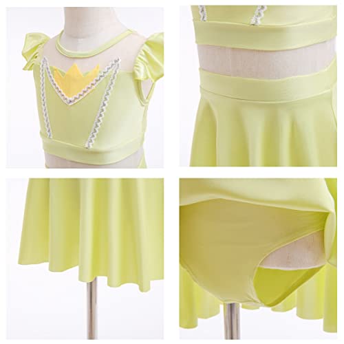 Image of MYRISAM Girls Princess Two-Piece Tankini Swimsuits Party Bathing Suits Ruffles Beach Surf Swimming Swimwear Bikini Set