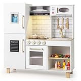 Jeu de Cuisine Interactif : Notre cuisine de jeu capture l'essence d'une vraie cuisine avec une hotte et une cuisinière, toutes 2 accompagnées de lumières et de sons de cuisson réalistes. De plus, un four avec des boutons rotatifs à clic et une machine à glaçons à pression améliorent l'expérience culinaire réaliste, dynamisant chaque séance de jeu.