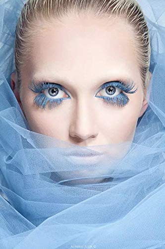GL-Turelifes 12 Color Mascara Colorful Fiber Mascara Charming Longlasting Mascara, Thick & Long Eyelash Waterproof and Smudge-proof Eyes Makeup (#04 Sky blue) - Image 8