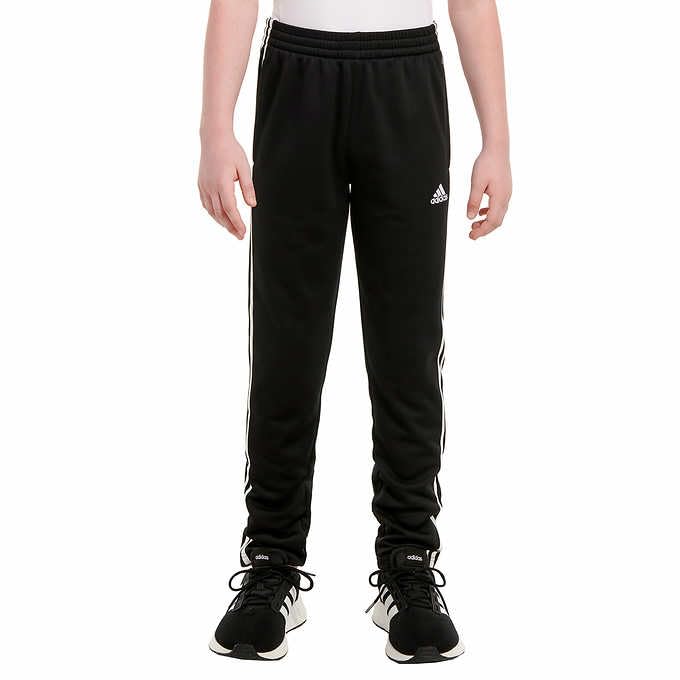 Adidas Boys Jogger Three Strope Detail On Seam Pockets (Black, M)