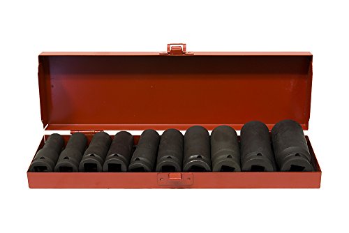 1/2" Drive SAE Deep Impact socket set 7/16" - 1-1/16" ( 10pcs ) 3" length (JQ-78-12-10set-SAE) without box