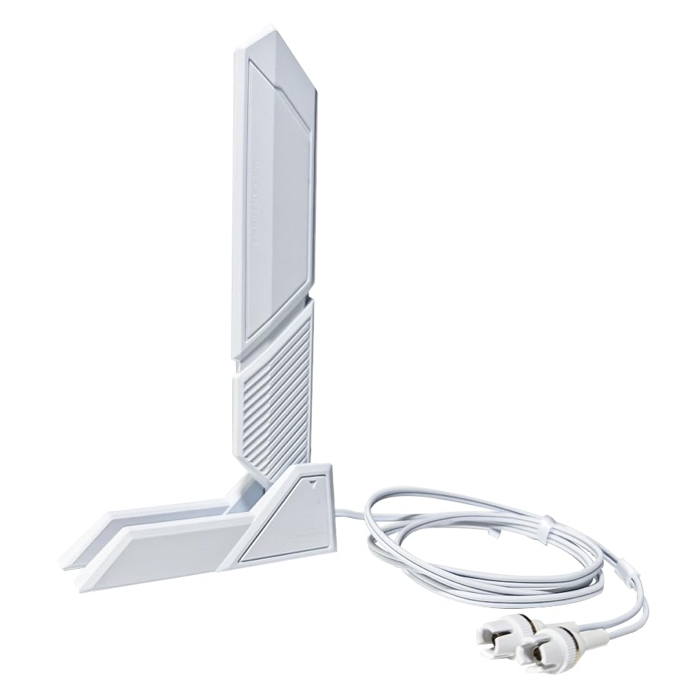 WiFi 7 Laptop WiFi Antenna 2.4G 5G 6G Dual Band Magnetic Base for ASUS ROG Strix X870-I X870E-E X870-A/Prime X870-P/TUF Gaming X870-PLUS WiFi 6E WIFI7 PC Desktop Computer White