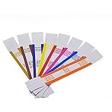 L LIKED Currency Straps 800 Assorted Bill Wrappers, Paper Bands to Organize Bills, Self-Adhesive, 7.5 x 1.15 Inches (800 Assorted, 100 of Each)