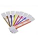 L LIKED Currency Straps 800 Assorted Bill Wrappers, Paper Bands to Organize Bills, Self-Adhesive, 7.5 x 1.15 Inches (800 Assorted, 100 of Each)