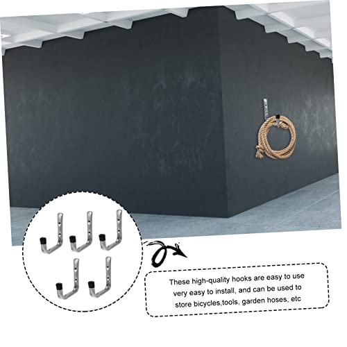 Crochet en acier galvanisé pour libérer l'espace au sol, support mural robuste garage 5pcs - 8