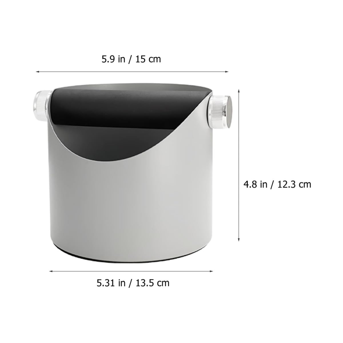 SHINEOFI Kaffeepulver Abklopfbehälter Stahl Espresso Abklopfbehälter Kaffeezubehör Für Kaffeestationen Kaffeerestebehälter Für Zuhause Und Cafés