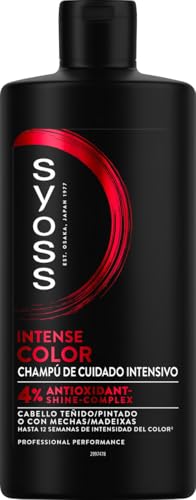 Syoss - Champú Color, 440 ml, Para cabello teñido o con mechas, Protege la intensidad del color hasta 12 semanas, Cabello como recién salido de la peluquería