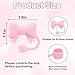Whaline 4Pcs Pink Bow Straw Cover Cap Valentine's day Cute Bowknot Reusable Silicone Straw Topper 10Mm/0.4Inch Straw Tip Lid Protector for 30/40 Oz Tumbler Cup Accessories
