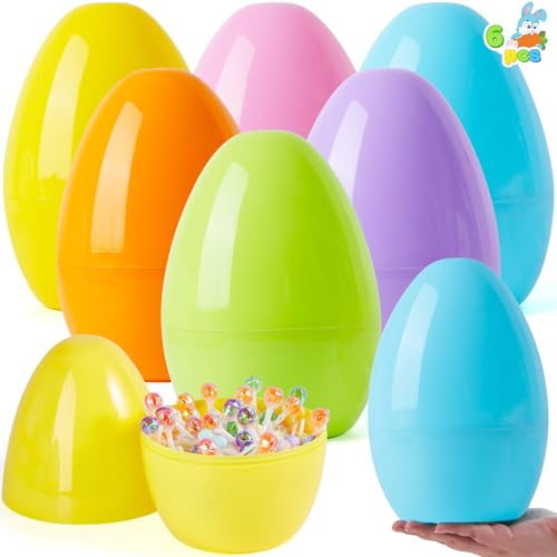 JOYIN Uova di Pasqua jumbo da 25,4 cm, 6 uova