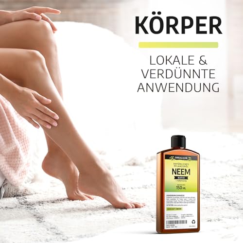Neemöl 150 ml - Rein, Natürlich und Kaltgepresst - Mehrzweck-Öl - Garten, Pflanzen, Zuhause, Kosmetiköl