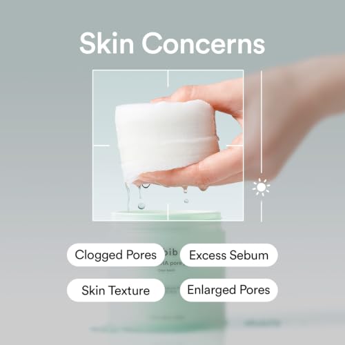 Image of Abib Green LHA Pore Pad Clear Touch - BHA Exfoliating Toner Pads for Pore Care, Sebum Control & Skin Texture Refining, Korean Skincare, 70 Pads 230mL