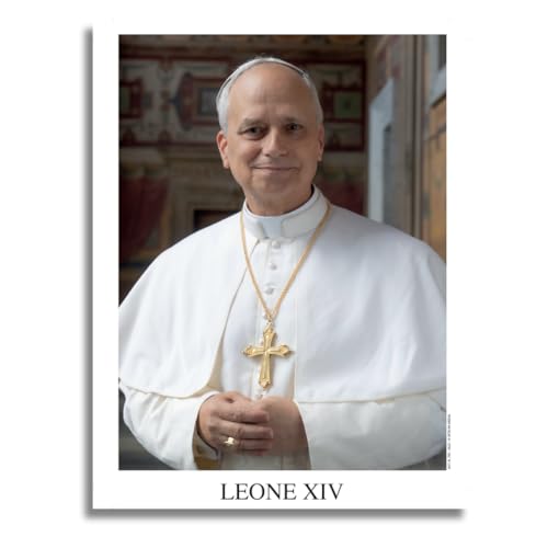 AIMA Póster De Pared Papa León XIV   Impresión De Pared 22X30 Sin Marco   Decoración De Habitación Impresiones De Cocina, Dormitorio   Imán De Regalo