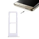 wortek SIM + Micro SD Karten Halter Silber für Samsung Galaxy S6 Edge+ Dual Adapter Tray Slot